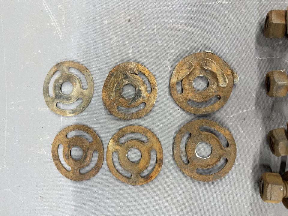 1966-1972 Ford Fairlane Galaxie Front Bumper Bolts Anti-Squeak Washers Torino OE - Image 4 of 4