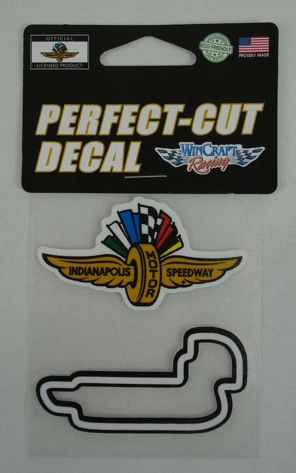 Indianapolis Motor Speedway Logo & Road Course Outline Perfect Cut Vinyl Decals - Image 2 of 4