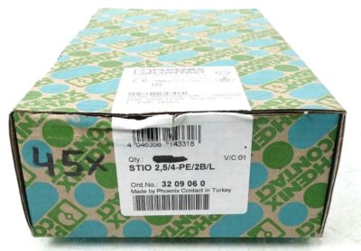 45x Phoenix Contact Installationsschutzleiterklemme STIO 2,5/4-PE/2B/L | 3209060