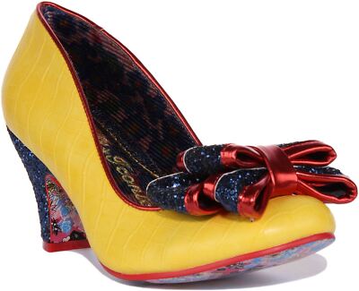 Irregular Choice Ban Joe Iconic Mid Damen-Absatzschuh gelb UK 4   8