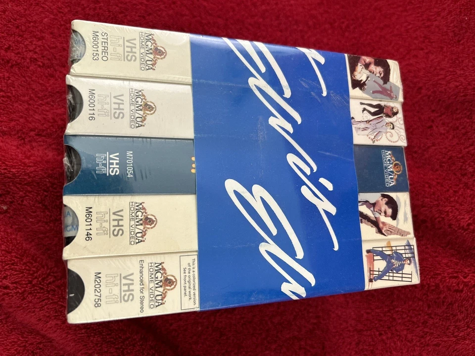 New Sealed ELVIS PRESLEY VHS 5-TAPE RARE BOX SET Follow That Dream On Tour Foto 4 de 4