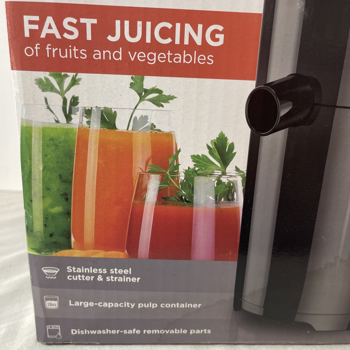 ゆりえ(*^◯^*) Black Decker 400 Watt Fruit Vegetable Extractor Juicer JE2400BD