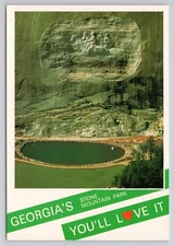 Georgia's Stone Mountain Park in Atlanta Georgia Postcard
