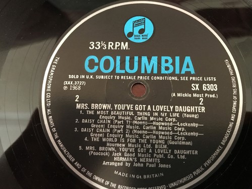 HERMAN'S HERMITS Mrs Brown You've Got A Lovely Daughter 1968 LP SX 6303 mono Sehr guter Zustand + - Bild 4 von 5