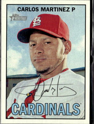 2016 Topps Heritage Carlos Martinez St. Louis Cardinals #36  3 Card Lot
