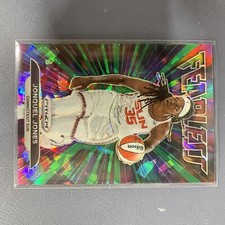 2022 Panini Prizm WNBA Fearless Jonquel Jones Green Ice