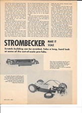How To Make Early Strombecker Slot Cars True 1/32 Vintage Mag Article PHOTOCOPY
