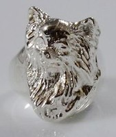 Chihuahua 3D Chevalier GroßEr Ring Aus Sterlingsilber Luce