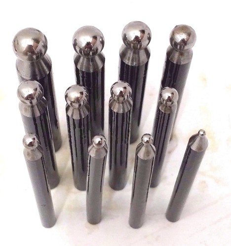 12pc Set Delux Dapping Punches Hardened Steel Mirror Polished - Picture 2 of 4
