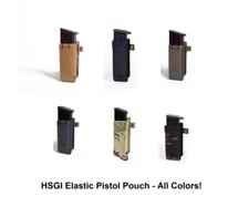 HSGI High Speed Gear 22EP00 MOLLE Lightweight Elastic Pistol Pouch - All Colors!