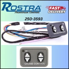 250-3593 ROSTRA / UNIVERSAL DASH MOUNT CRUISE CONTROL SWITCH (OPEN CIRCUIT) NEW