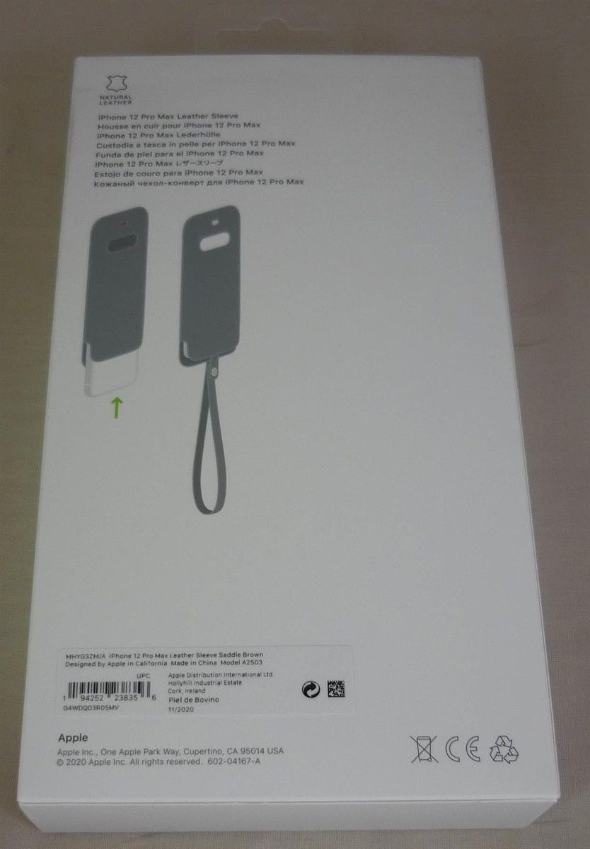 Buy Apple Leather Sleeve Case with MagSafe for Apple iPhone 12 Pro