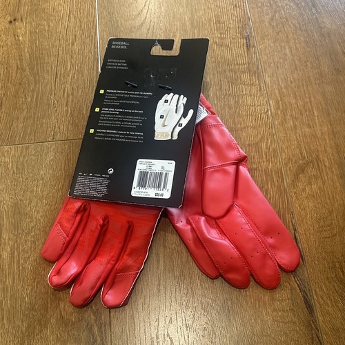 Nike Alpha Huarache Edge Batting Gloves Unisex Adult Size XXL University Red New - Picture 3 of 4