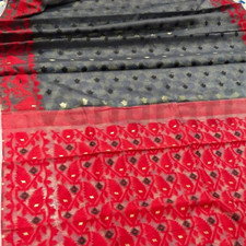 Handwoven Designer Dhakai Jamdani Saree Soft Cotton Saree Pure Cotton Soft Sari