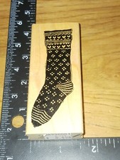 Christmas Stocking, A Stamp In the hand,rubber Stamp, BxM 