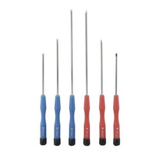 6-Piece Extra Long Shaft Jeweler Precision Sc...
