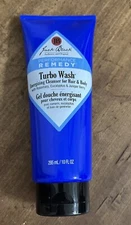 Jack Black Remedy Turbo Wash 10 oz Energizing Cleanser For Hair and Body New!