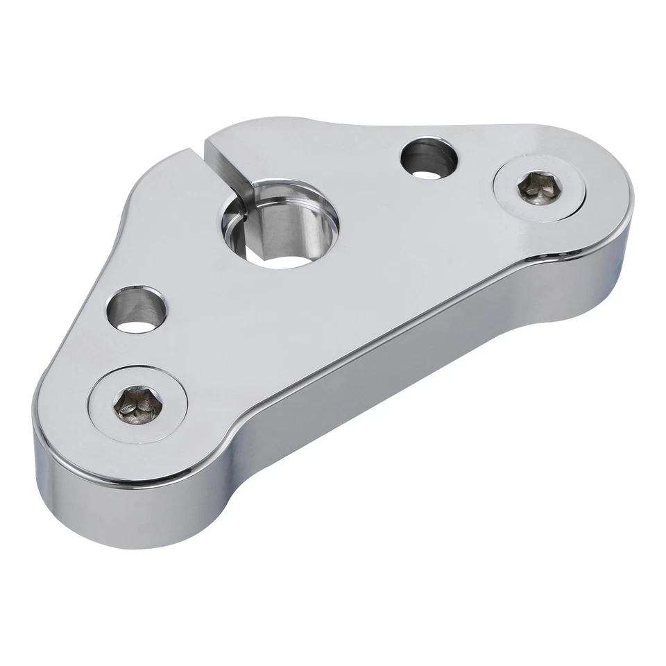 Abrazadera superior cromada triple árbol apta para Harley Cross Bones FLSTSB 2008-2011 09 10 Foto 3 de 4