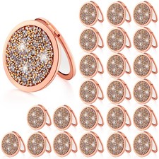 Compact Cosmetic Mirror Round Pocket Makeup for Bridesmaid Gifts Hand Held Sm...