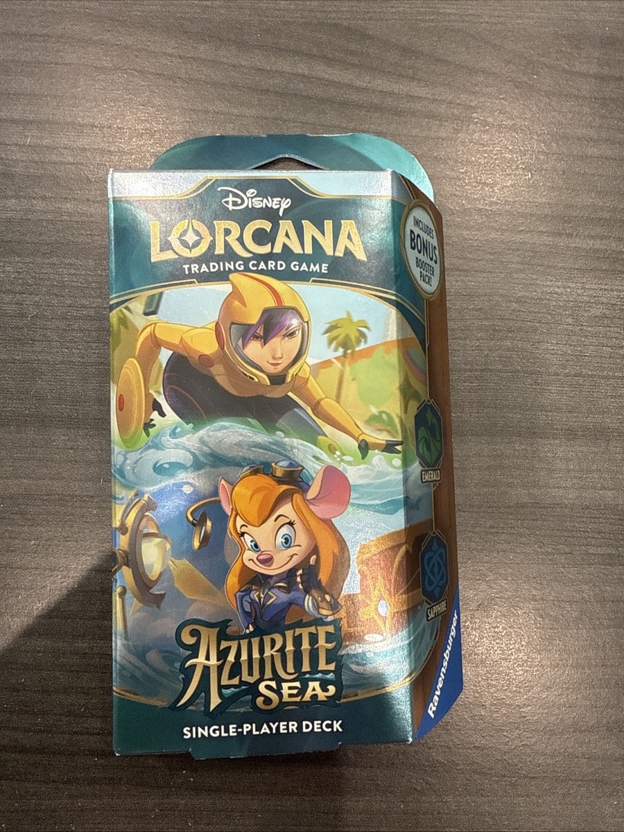 Disney Lorcana: Azurite Sea Starter Deck - Emerald and Sapphire