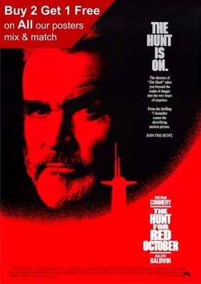 Die Jagd nach dem Roten Oktober 1990 Filmplakat A5 A4 A3 A2 A1
