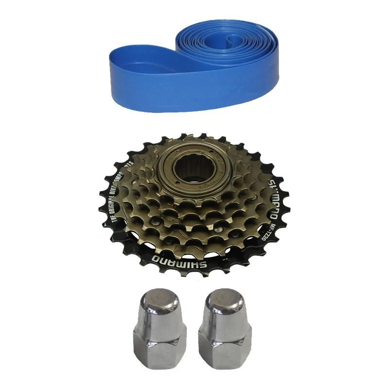 28 Zoll Fahrrad Laufrad Hinterrad Aluminiumfelge mit 6 fach Schraubkranz silber - Bild 3 von 4