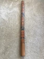 ABORIGINAL DIGERIDOO HANDCARVED HAND DOT-PAINTED dijeridoo Sea Turtle Art Piece