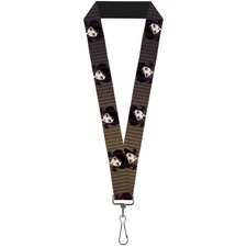 Buckle-Down Lanyard-1.0"-Cutesy Girl 22" x 1" Multicolor