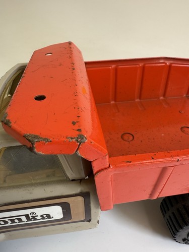 Rare Vintage 1960s Tonka Tinplate / Pressed Steel Dump Tipper Truck No 80 - Picture 9 of 18