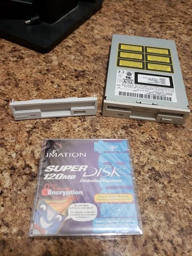 RARE Panasonic Matsushita LKM-F934-1 Super Disk 120MB w Blank Disc Imation