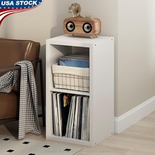Vinyl Record Player Stand Utility Shelf Durable Storage Organization Living Room