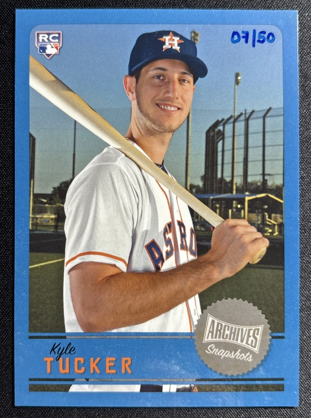 2019 Topps Archives Snapshots Rookie Blue /50 Kyle Tucker #AS-KT RC Astros Cubs