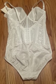 VINTAGE CARNIVAL CORSOLETTE BODY SHAPER  White Size 32C LINGERIE NOS