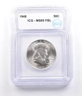 1948 Franklin Half Dollar MS65 FBL ICG *6889