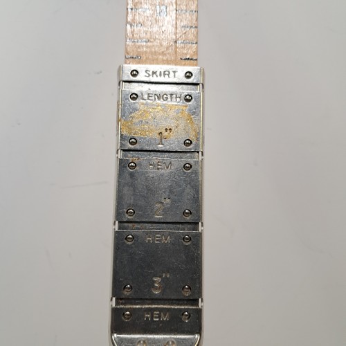 Vtg. David Traum Co Skirt Hem Ruler Marker Tool Tailor Sewing Seamstress 15 Inch - Picture 3 of 7