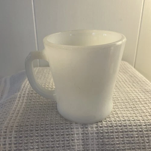 Vintage Milk Glass Fire King Mug D Handle
