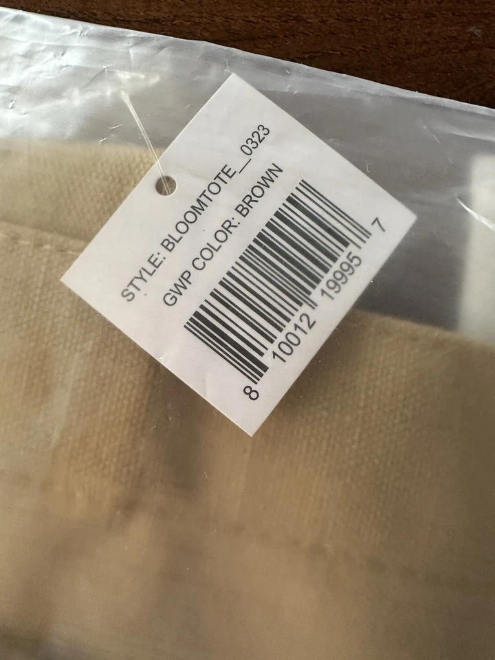 Bolso de Mano Bloomingdale’s 50 Aniversario Grande Marrón Bolso de Lona Nuevo con Etiquetas Foto 2 de 4