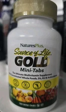 Source of Life GOLD Multivitamin Mini-Tabs 180 Natures Plus EXP 2028+