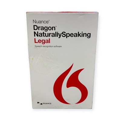Nuance Dragon NaturallySpeaking Legal 13 DVD w/ Serial & Mic Non-Subscription