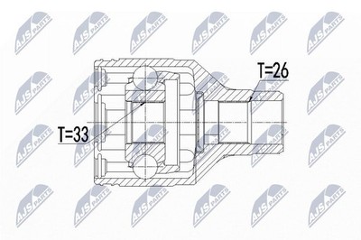 Original NTY Gelenksatz Antriebswelle NPW-SU-016 für Fiat Suzuki