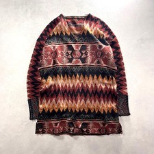 USED KAPITAL NATIVE PATTERN JACQUARD KNIT GOOD