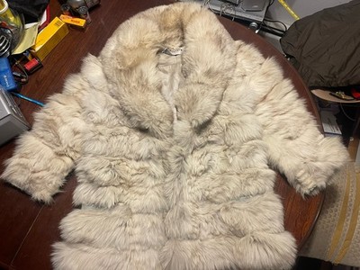Vintage Emilio Gucci Women's Tourmaline Fur Coat Antique Damaged Old Rare READ