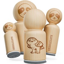 Surprised Shocked Curious Snowy Rubber Stamp for Stamping Crafting Planners