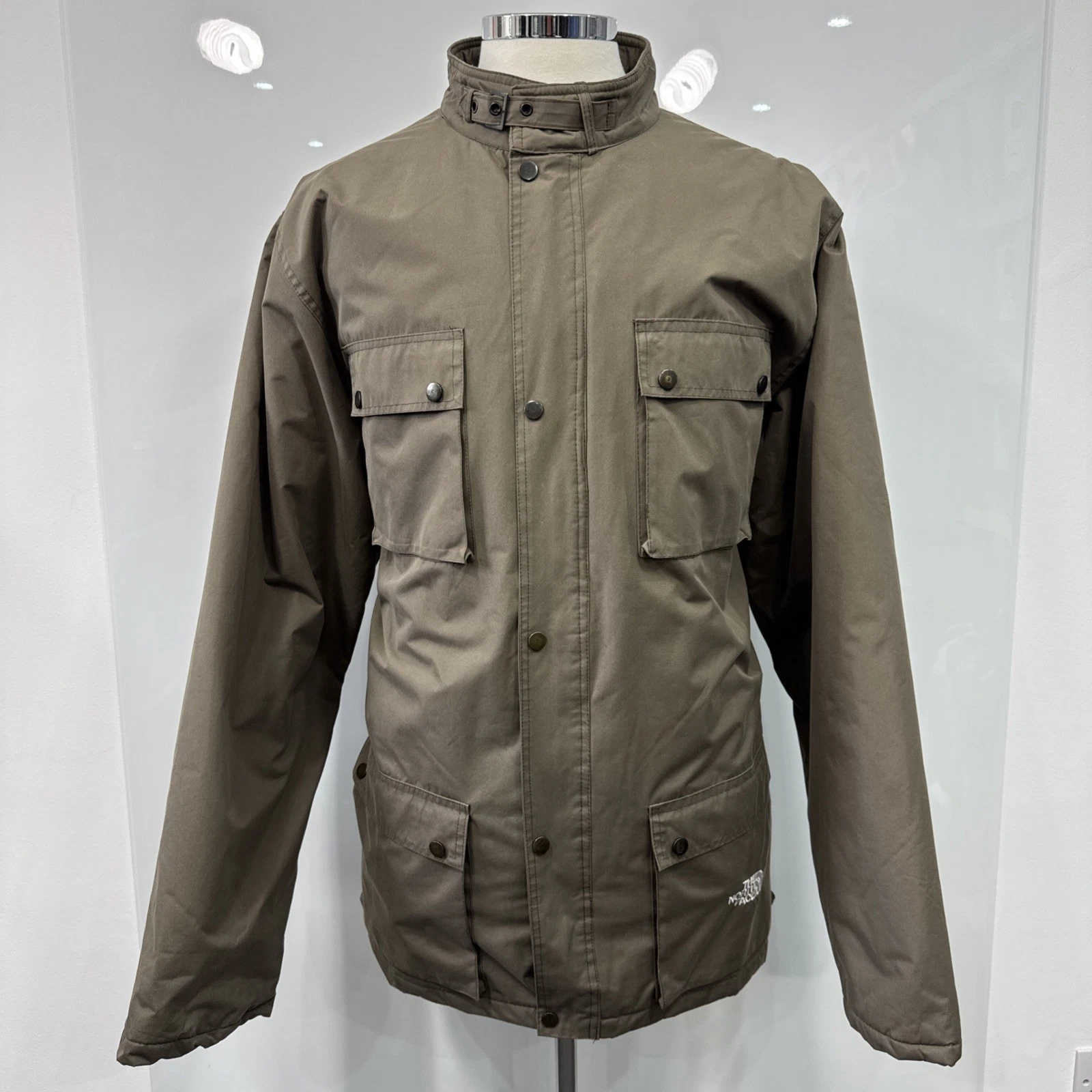 THE NORTH FACE Vintage Utility Military Style Jacket Khaki Size XXL