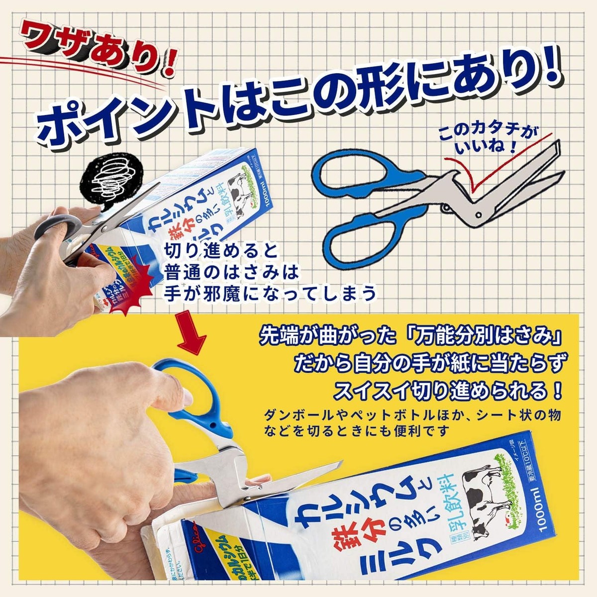 Sun-Star S3716317 Multi-Function Recycling Scissors 10-in-1 Craft