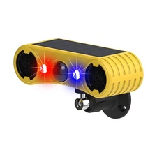 Solar Outdoor Motion Sensor Alarm - Dog Barking&Gunshot Sound Alarm, 2 * 129d...