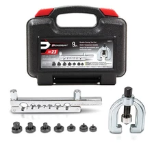Powerbuilt 648610 - 9-Pc Double Flaring Tool Kit