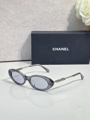 CHANEL Gray Oval Sunglasses for Women for sale | eBay
