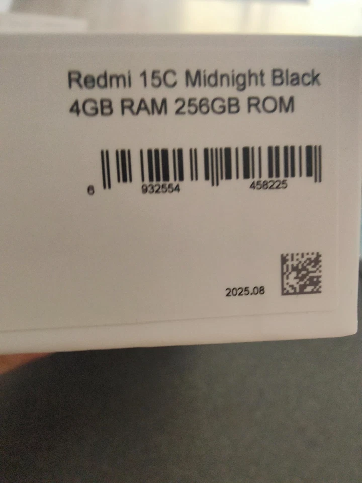 Smartphone Cellulare Redmi 15C 4G Dual Sim 4GB RAM 256GB - Midnight Black ITALIA - Immagine 3 di 4