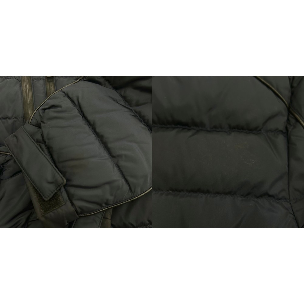 Prada Down Jacket Triangle Logo Waterproof Zip Ho… - image 9